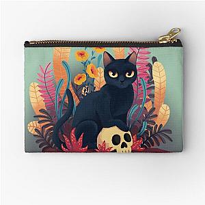 Skull kitty Zipper Pouch