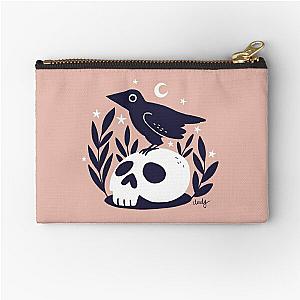 Skull bird Zipper Pouch