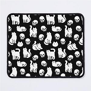 Cats and Skulls Pattern Mouse Pad