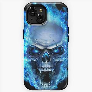 blue flame skull phone case iPhone Tough Case