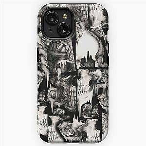 Broken up, Melting skull pattern iPhone Tough Case