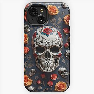 Floral Skull iPhone Tough Case