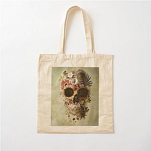 Garden Skull Light Cotton Tote Bag