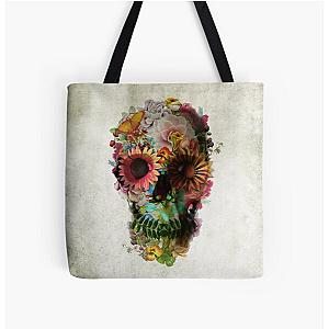 Skull 2 All Over Print Tote Bag