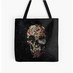 Smyrna Skull All Over Print Tote Bag