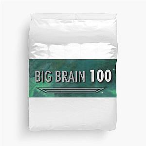 100 Big Brain Skyrim Duvet Cover