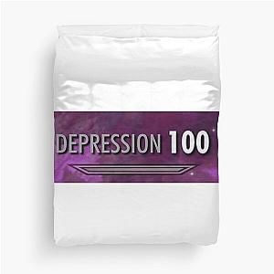 100 Depression Skyrim Duvet Cover