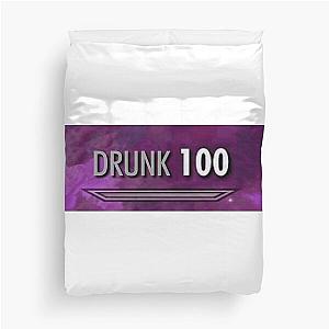 100 Drunk Skyrim Duvet Cover