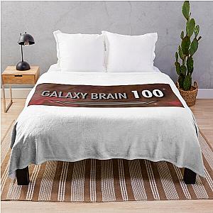 100 Galaxy Brain Skyrim Throw Blanket