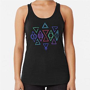 Skyrim and The Witcher Symbols - Colour Racerback Tank Top