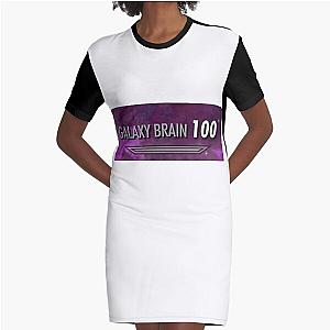 100 Galaxy Brain Skyrim Graphic T-Shirt Dress