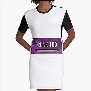 100 Drunk Skyrim Graphic T-Shirt Dress