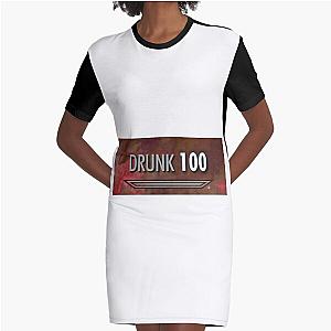 100 Drunk Skyrim Graphic T-Shirt Dress