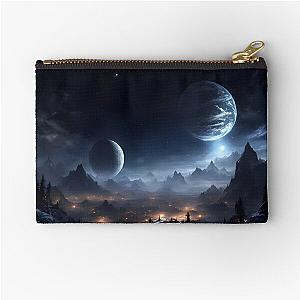 Lunar Serenity: Skyrim's Double Night Zipper Pouch