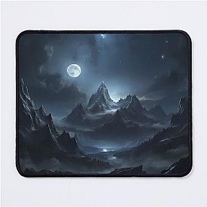 Celestial Harmony: Dual Moons' Embrace in Skyrim Mouse Pad
