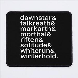 Cities of Skyrim Mouse Pad