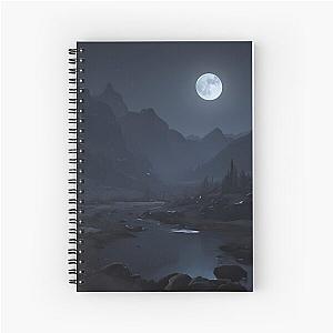 Midnight Mirage: Skyrim's Moonlight Spiral Notebook