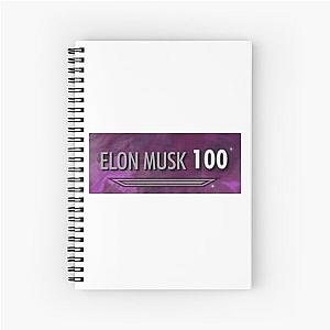 100 Elon Musk Skyrim Spiral Notebook