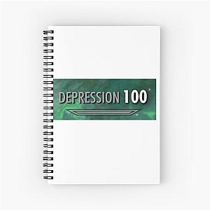 100 Depression Skyrim Spiral Notebook