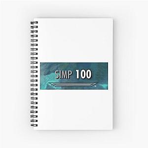 100 Simp Skyrim Spiral Notebook