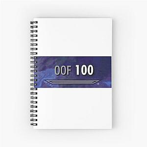 100 Oof Skyrim Spiral Notebook