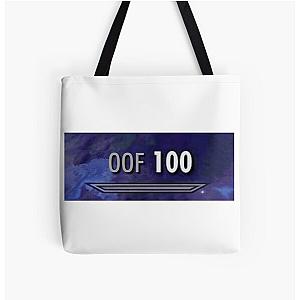 100 Oof Skyrim All Over Print Tote Bag
