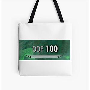 100 Oof Skyrim All Over Print Tote Bag