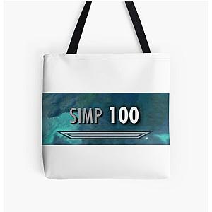 100 Simp Skyrim All Over Print Tote Bag