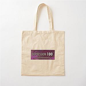 100 Depression Skyrim Cotton Tote Bag