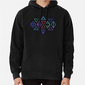 Skyrim and The Witcher Symbols - Colour Pullover Hoodie