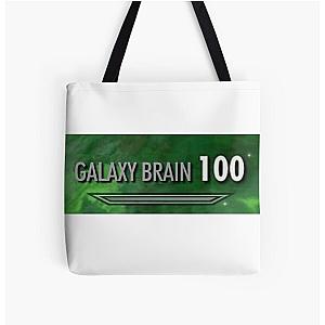 100 Galaxy Brain Skyrim All Over Print Tote Bag