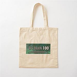 100 Big Brain Skyrim Cotton Tote Bag