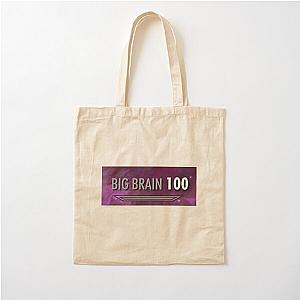 100 Big Brain Skyrim Cotton Tote Bag