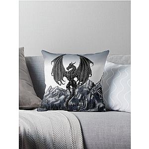 Skyrim Alduin Throw Pillow