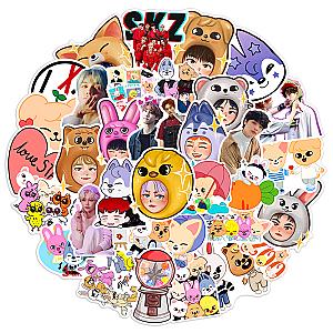 Kpop Stray Kids Skzoo Cartoon Korean Stars Stickers