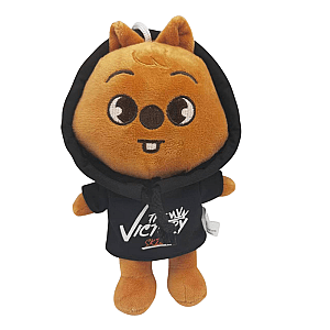 20cm Brown HAN QUOKKA Stray Kids Skzoo Wearing Sweatshirt Stuffed Toy Plush