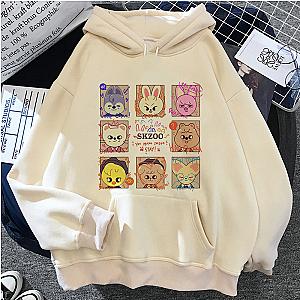 Skzoo Animal Characters Print Hoodies