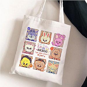 Stray Kids Skzoo Cartoon Animals Tote Bags for Women