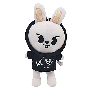 20cm White Lee Know Leebit Rabbit Stray Kids Skzoo Wearing Sweatshirt Stuffed Toy Plush