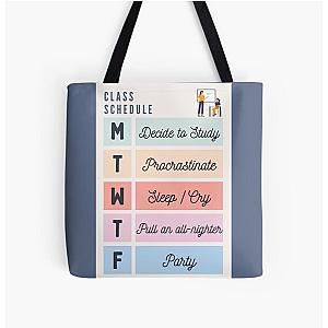 Class Schedule Slander All Over Print Tote Bag RB1512