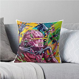 Black Tongue Slander Throw Pillow RB1512