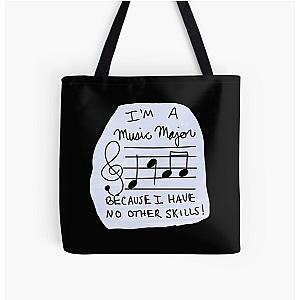 Music Major Slander All Over Print Tote Bag RB1512