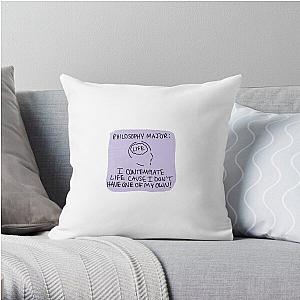 Philosophy Major Slander Throw Pillow RB1512