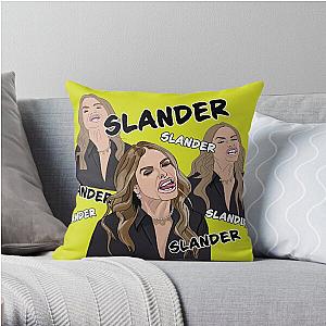 SLANDER SLANDER at The Lawyer Lunch Throw Pillow RB1512