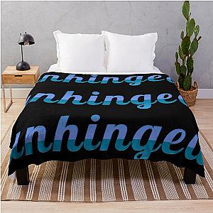 Very unhinged  veryunhinged  major slander funny Throw Blanket RB1512