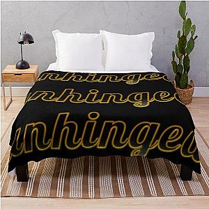 Very unhinged  veryunhinged  major slander funny Throw Blanket RB1512