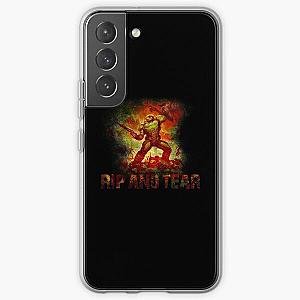 Doom - Doomslayer - Rip And Tear Samsung Galaxy Soft Case RB2611