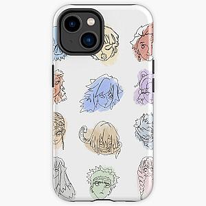 Minimal Demon Slayer Linework  iPhone Tough Case RB2611