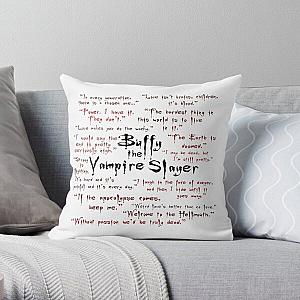 Buffy the Vampire Slayer Quotes Throw Pillow RB2611