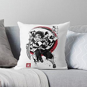 Demon Slayer sumi-e Throw Pillow RB2611